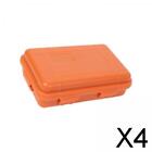 4 Tools Box Survival Airtight Case Travel Sealed XL Orange