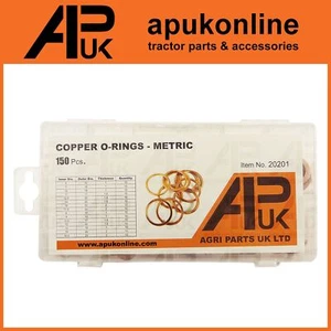 150 Stck. Massiv Kupfer Waschmaschine Sortiment Kit Sumpf Stecker Einspritzdüse Motor Ring - Bild 1 von 4