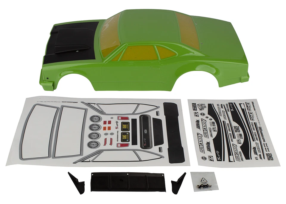 Associated 71084 DR10 Reakt Drag Painted Body Green - Image 1 of 1