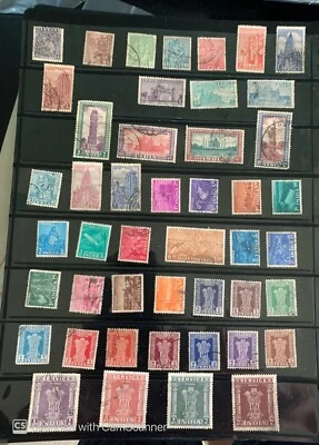 Collection of 49 Diff. stamps of India after independence issued between1948-55 - Image 1 of 4