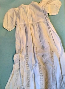 💙 Antique German? 🍃🌸Christening Gown🌸🍃  Lovely! - Picture 1 of 20