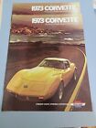 1973 Chevrolet Corvette Stingray Vintage Original Car Sales Brochure Catalog