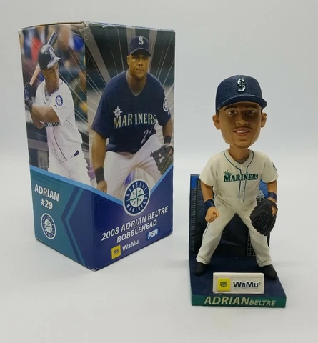 Seattle Mariners ADRIAN BELTRE 2008 Bobblehead NIB SGA  June 16th 2008 Promo NIB Cover