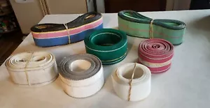 LOTE DE 7 SILLAS DE ALUMINIO DE COLECCIÓN 2,25" CORREAS PARA REPUESTO/REPARACIÓN-MULTICOLOR - Imagen 1 de 5