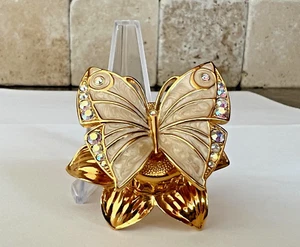 ESTEE LAUDER 2000 PERFUME COMPACT  ENCHANTED BUTTERFLY BEAUTIFUL FRAGRANCE - Picture 1 of 7