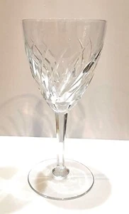 Val St Lambert Geveart Arlene Tall Water Goblet 7 3/4" Tall - Picture 1 of 5