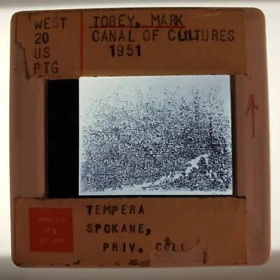 Diapositiva de vidrio Mark Tobey Canal of Cultures 1951 Art 35 mm Foto 1 de 4