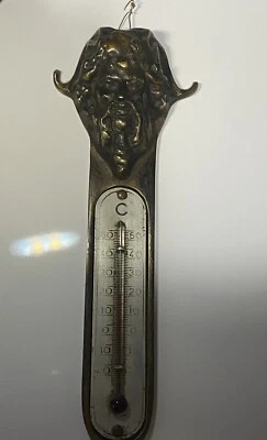 Thermomètre Ancien En Bronze - Photo 1/4