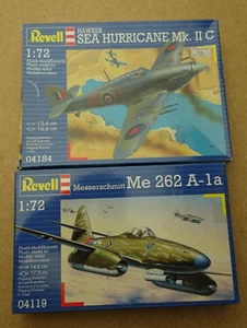 2 x Revell 1/72 kits: Me 262 A1a, Sea Hurricane MkIIC - Photo 1/1