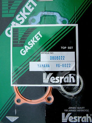 Juego de juntas VESRAH TOP END Yamaha PW80 PW 80 1983-98 V80 (19N) EN MUY BUENA CONDICIÓN-6022 Foto 1 de 4