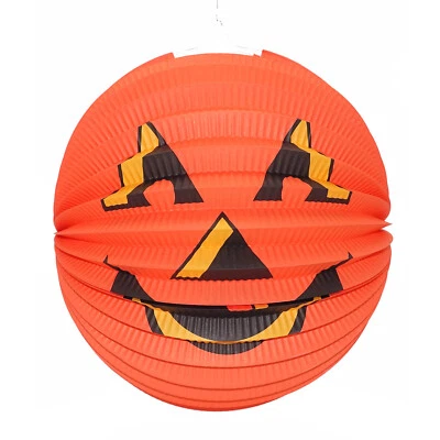 Oranger Kürbis Lampion / Halloween Party Dekoration Kerzen Kinder Laternen Umzug - Bild 1 von 2