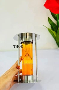 Steel Hourglass Sand Timer Handmade Antique Marine Maritime Nautical Decor - Bild 1 von 4