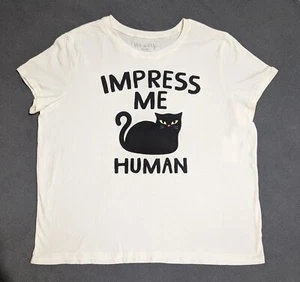 Women's Funny Cat T Shirt XXL - Picture 1 of 4