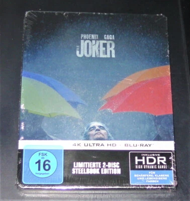 JOKER: FOLIE À DEUX UNCUT LIMITIERTE STEELBOOK COVER A 4K BLU RAY + NEU - Bild 1 von 4