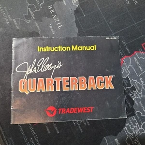 MANUAL ONLY! John Elway’s Quarterback - Nintendo NES NO GAME! - Imagen 1 de 2