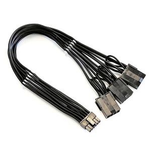 PCI Express 5.0 Strom Adapter 3x 8 Pin auf 12VHPWR 12 Polig PCIE 450W Nylon - Bild 1 von 1