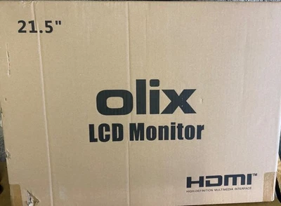 OLIX 22" HD HDMI LCD BNC VGA GAMING CCTV/PC MONITOR SCREEN + PSU OM22 PRP 170£ - Image 1 of 2