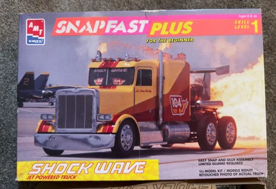 AMT Snapfast Plus SHOCK WAVE Jet Powered Truck Model Kit - #8267 - Sealed Inside - Image 1 of 4
