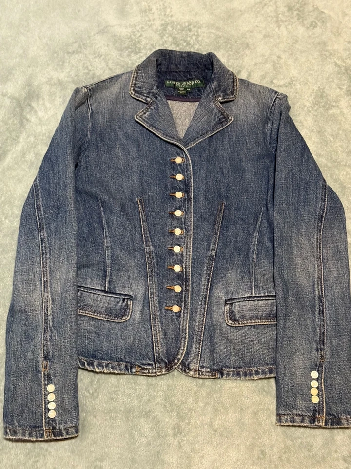 Ralph Lauren Women's 100% Cotton  Denim Blazer Size PP (Pre-owned Good)) - Image 1 of 4
