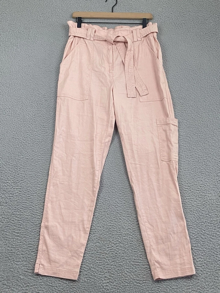 Pantalón Anthropologie Elevenses Romy Talla M Lino Cintura Alta Elastizado Costero Boho EXCELENTE Foto 1 de 4