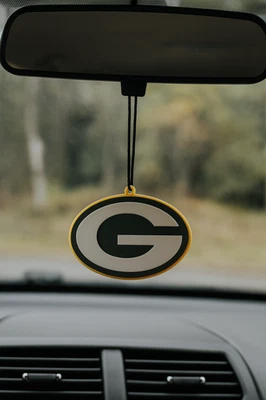 Green Bay Packers Ornamento Coche Accesorio Espejo Retrovisor Puerta Colgador Ventilador Regalo Foto 1 de 3