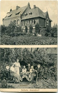 AK ASENDORF Kr. DIEPHOLZ Schule, Lehrer ?? 1912 - Bild 1 von 1