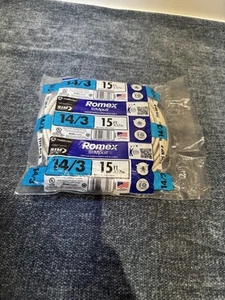 (1-Pk) Romex SIMPull Wire With Ground Non-Metallic 14 Ga 15 Ft. 63946826 - Picture 1 of 3