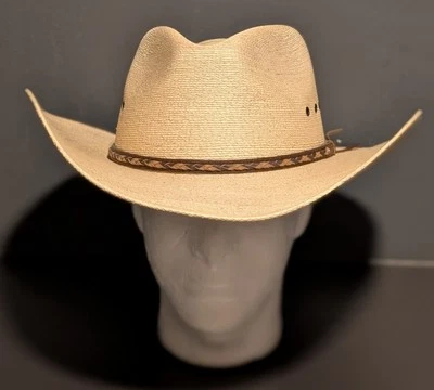 Sun Body Hats Palm Leaf Western Hat Men's Size 7 1/4 - NWOT - Image 1 of 4