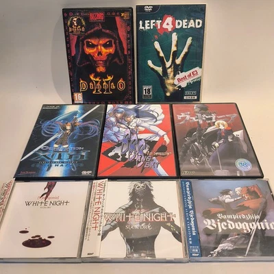 Lot of 8 Japanese PC Games & CDs Vjedogonia,White Night+, Diablo II, Left 4 Dead - Image 1 of 4
