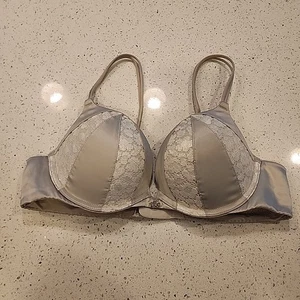 Victorias Secret Very Sexy Push Up Bra 34B Silver Underwire Padded - Picture 1 of 4