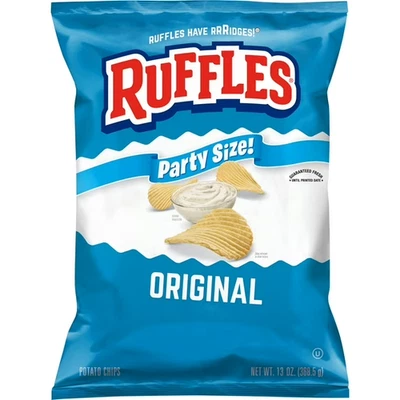 Ruffles Original Potato Chips, Party Size, 13 oz Bag.... - Image 1 of 4