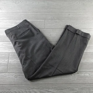Vintage J.Press Dress Pants Mens 38x28 Gray Wool Trousers Straight Leg Outdoor - Picture 1 of 8