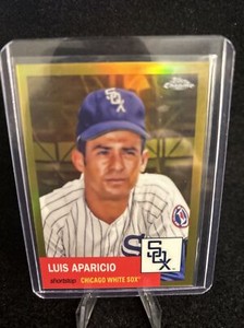 2022 TOPPS CHROME PLATINUM ANNIVERSARY GOLD REFRACTOR LUIS APARICIO /50