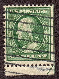 US # 331 (1908) 1c - Fine - w/Guide Line Arrow - Picture 1 of 2