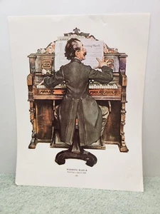 Norman Rockwell Vintage Print 11.75" x 15" 1928 WEDDING MARCH - Picture 1 of 8