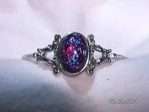 ...Vintage Silberfarben, Drachenatem Medaillon Armband... - Bild 1 von 7