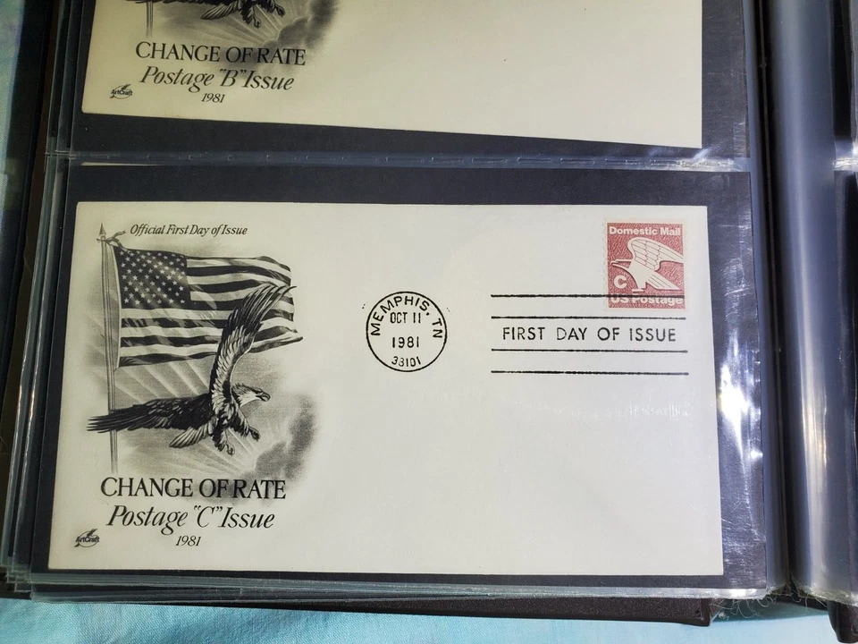 FDC First Day Issue Change Of Postage Rate " C " Issue Oct. 11 1981 - Image 1 of 1
