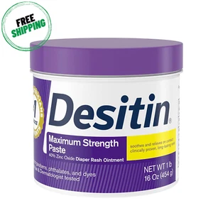 Desitin Maximale Stärke Baby Windelausschlag Creme, 40% Zinkoxid zur Behandlung16 - Bild 1 von 8