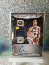 *SP 25/25 2022-23 Panini Black Christian Braun Rookie Patch Auto RPA #RMA-CBR 💎