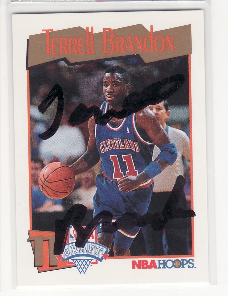 TARJETA DE BALONCESTO AUTOGRAFIADA DE TERRELL BRANDON CLEVELAND CAVALIERS  Foto 1 de 1
