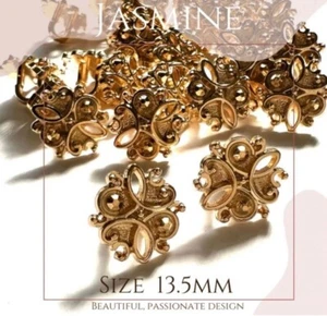 Cute and stylish flower buttons, available in various sizes 13.5mm /20 pieces bu - Picture 1 of 5