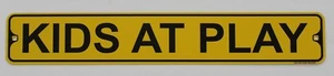 Metall Straßenschild Kinder im Spielzimmer Einfahrt Nachbarschaft Dekor 18" x 3" - Bild 1 von 4