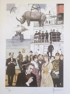 Milo Manara Fellini stampa litografia E la nave va - Bild 1 von 3