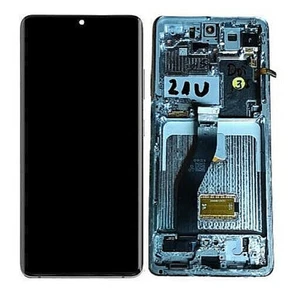 Ecran LCD tactile Samsung S21 Ultra G998 avec cadre argenté d'origine avec DOT - Photo 1 sur 9