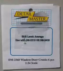 WINDOW DOOR CRANKS 1:24 1:25 DETAIL MASTER CAR MODEL ACCESSORY 3360 - Picture 1 of 1