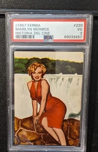 1957 Ferma #220 Marilyn Monroe PSA 3 POP 2 2 Higher Historia Del Cine - Picture 1 of 8