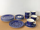 Valencia Coffee Cup Sets With Side Plates X 6 By Ulla Procopé, Arabia Finland