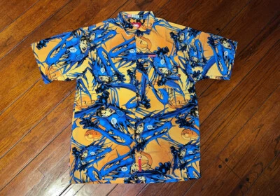 Vintage 2000 Ecko Complex Marvel FANTASTIC FOUR 4 Button Up Shirt Sz. Lg Y2K VTG - Image 1 of 4