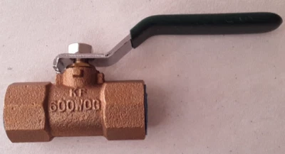 ************ NEW KF CONTROMATICS 1/2" Threaded Bronze Ball Valve 600WOG NPT ENDS - Image 1 of 4