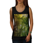 Wellcoda Forest Photo Tree Womens Tank Top, Jungle Athletic Sports Shirt